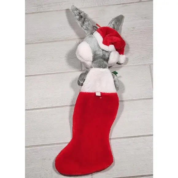 Vintage 25" 1991 Bugs Bunny Looney Tunes Warner Bros Christmas Stocking Plush - Picture 4 of 5